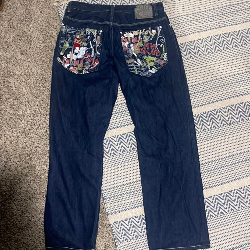Men’s Artful Dodger Size 38 Embroidered Jeans
